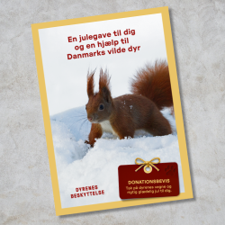 Donationsbevis 150 kr. - hjlp til Danmarks vilde dyr