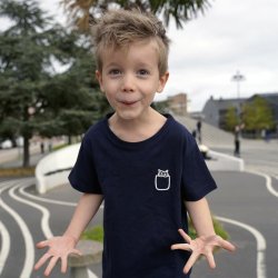 T-shirt med killing til brn