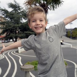 T-shirt med killing til brn