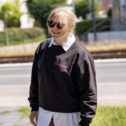 Sweatshirt med tryk 