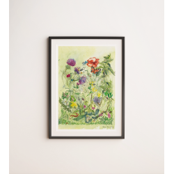 Srtryk: Akvarel - Vild Have