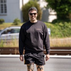 Sweatshirt med tryk 