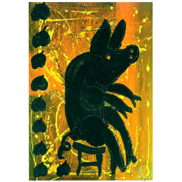 Spis din g�st - kunstplakat