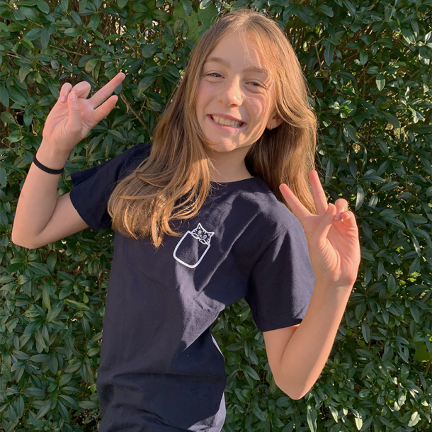 T-shirt med killing til brn