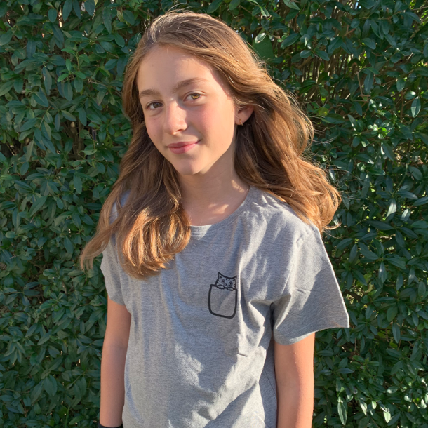 T-shirt med killing til brn